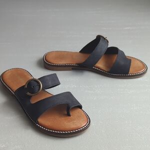 Coach and Four Tucano Sandal Black Leather size 8